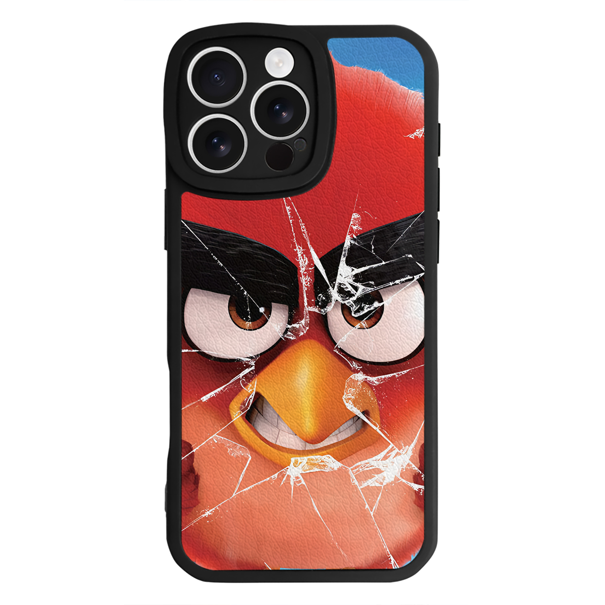 （画像用） Angry Birds アングリーバード 【iPhone 16シリーズ対応】シリコンスマホケース（レザー調） 材質：シリコン